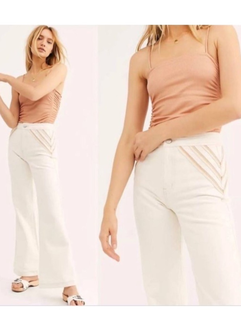 FREE PEOPLE Over the Rainbow Flare Jeans